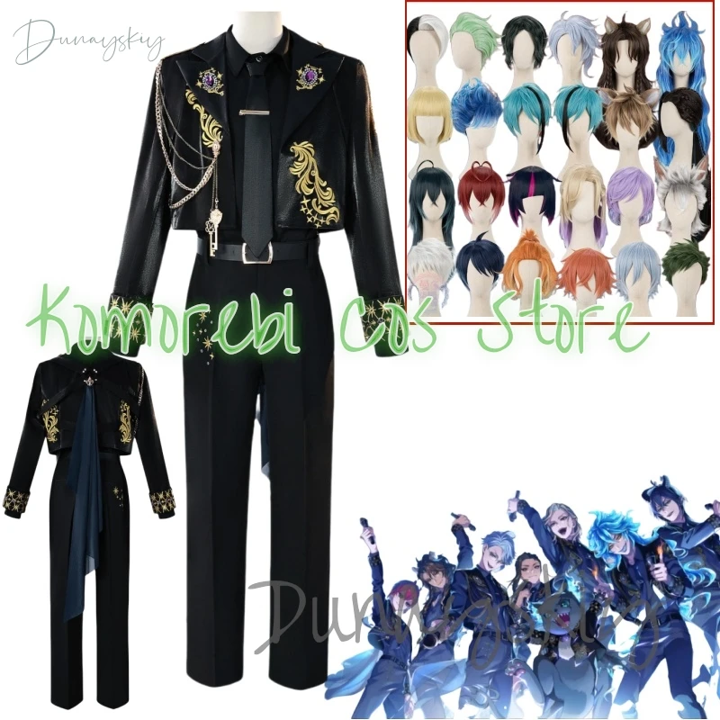 

5th Anime Game Twisted-Wonderland Cosplay Ace Jack Azul Kalim Vil Epel Idia Silver Lilia Floyd's Costume Coat Pants Customized