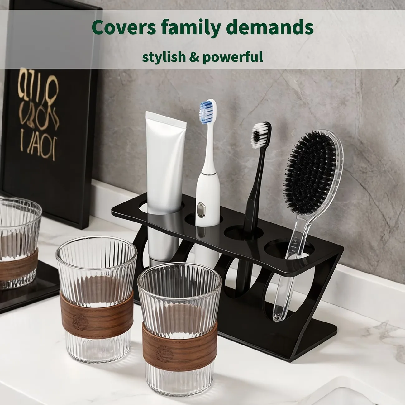 1/2Pcs Z-shaped Electric Toothbrush Holder, Bathroom Vanity Storage Rack, Razor, Toothpaste, And Dental Tool Storage Bracket