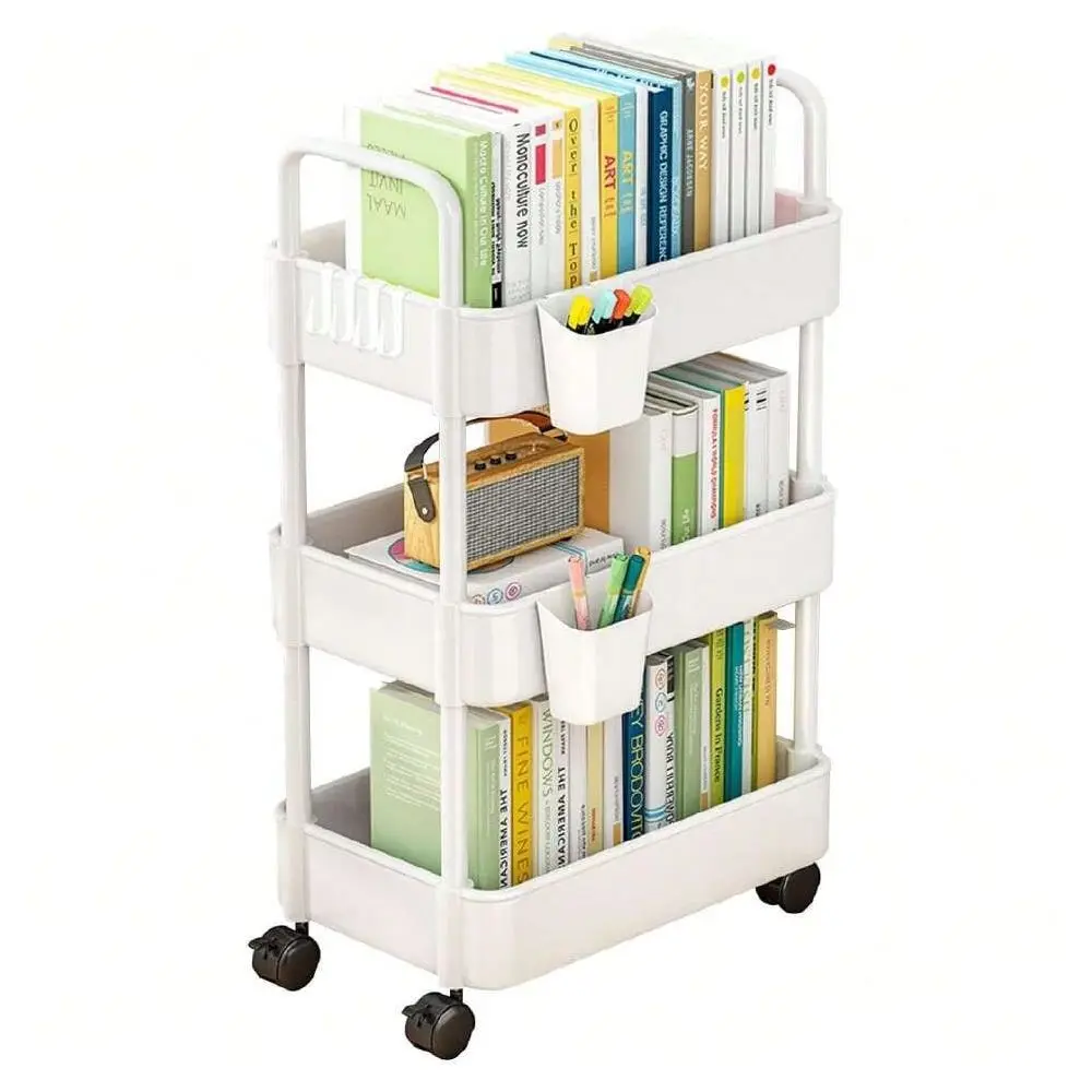

Kitchen Island And Cart Kitchen OrganizersTier Rolling Utility Cart Organizer,Plastic Utilittorage Carts With Hooks Hanging Box,