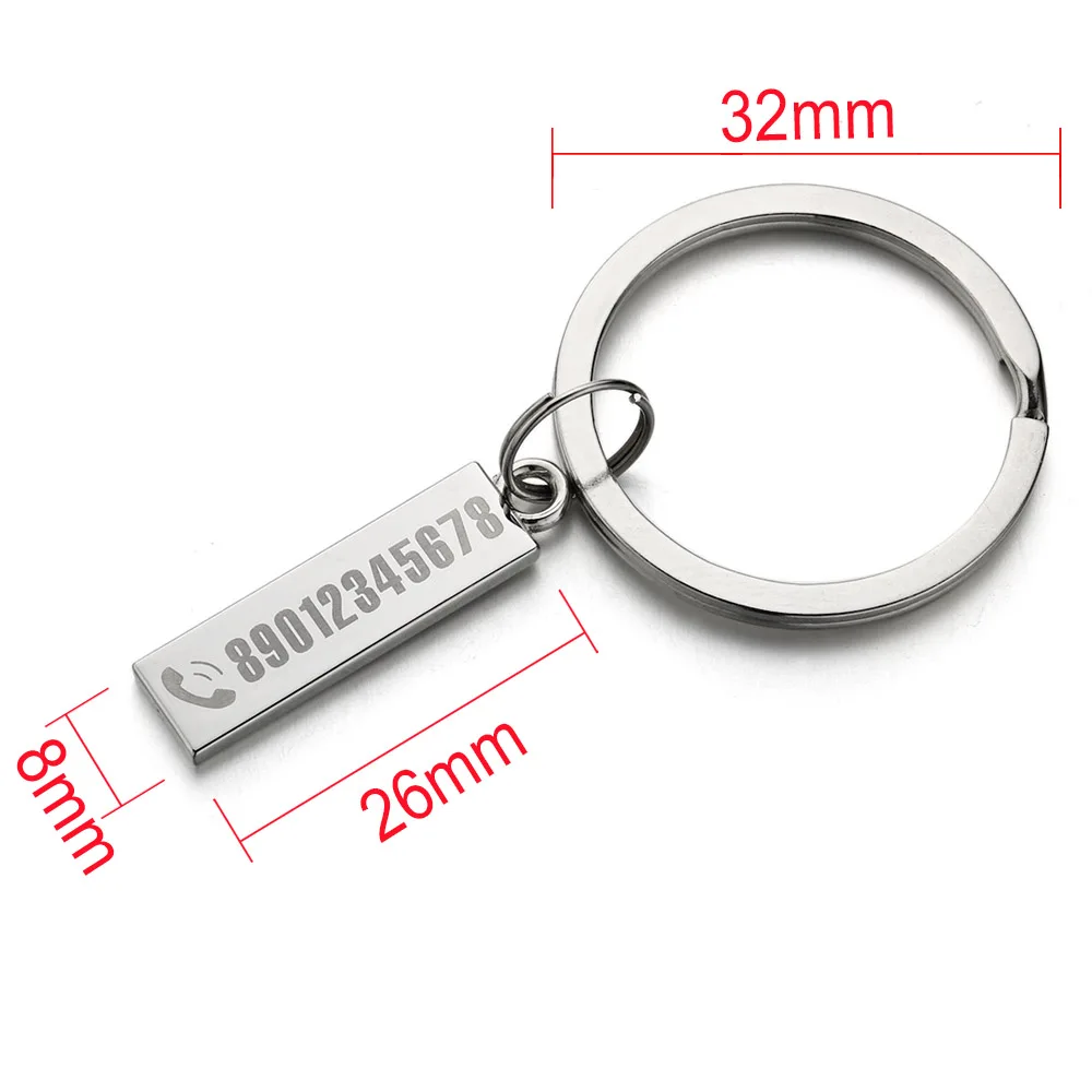 Chic Anti-lost Keychain, Personalized Customized Gift