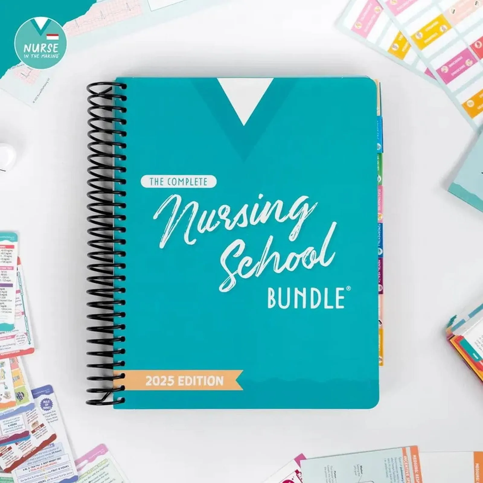 Nursing School Bundle 2025 Edition Study Planner for Nursing Students for School Notes and Organization Adult Kids Notebooks