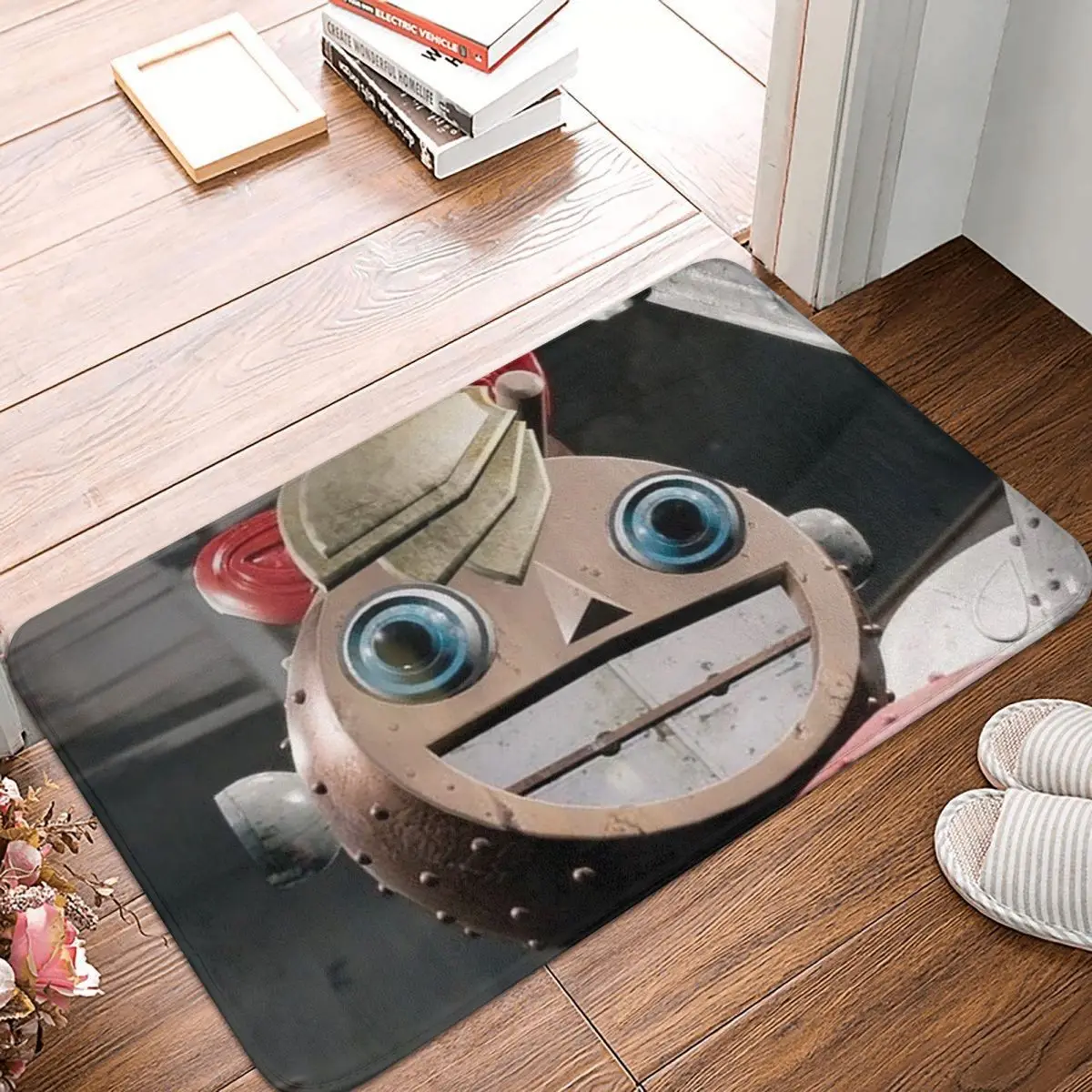 Atomic Heart Bedroom Mat Robot Smile Doormat Kitchen Carpet Balcony Rug Home Decor