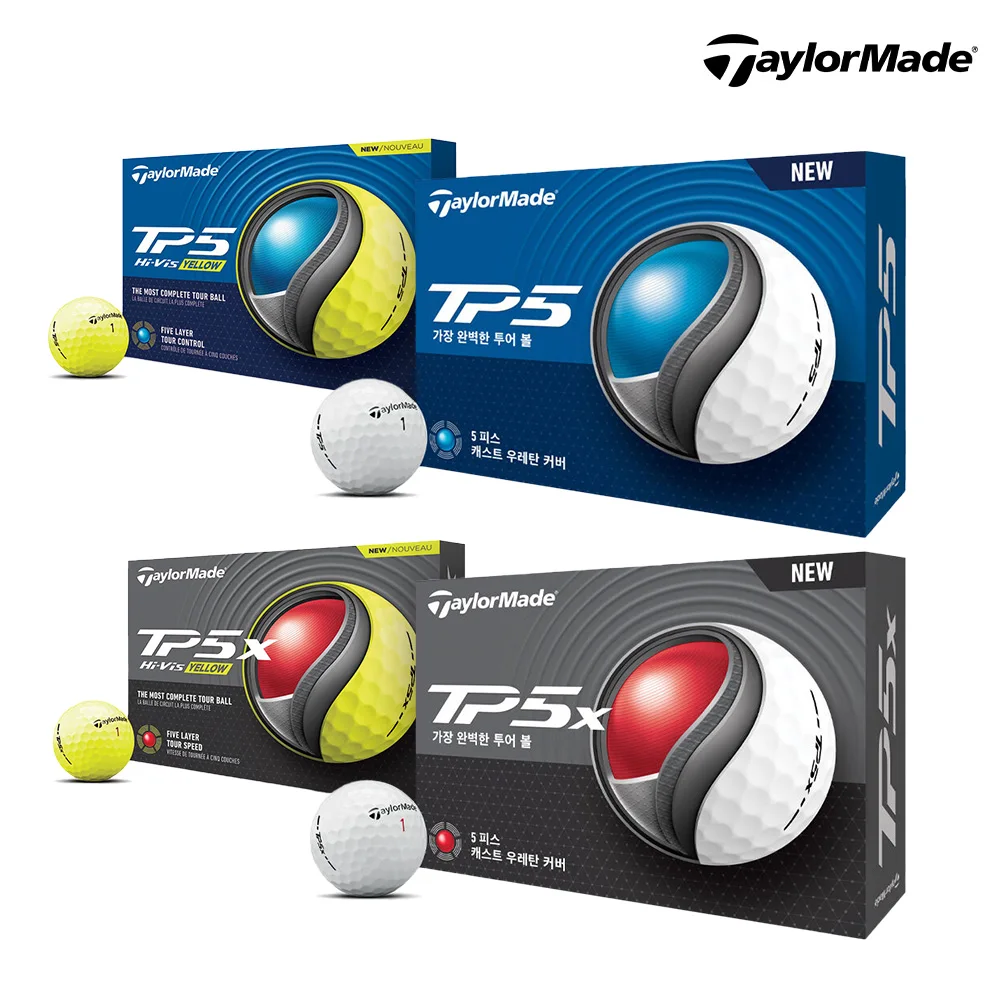 [Taylor made genuine] TP5 / TP5x 5 pieces golf ball