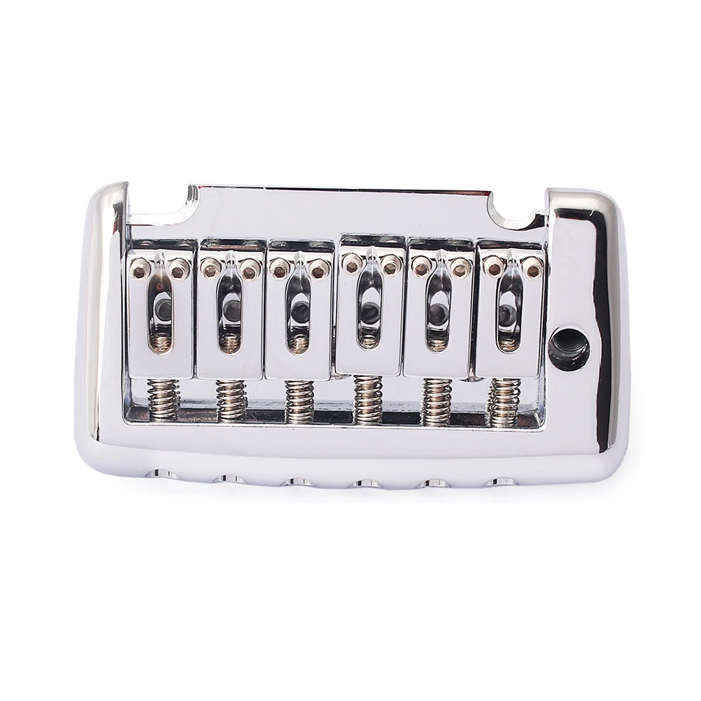

Tremolo Bridge For Electric Guitar Replacement 6 String Ga208 Metal Finish Guitar Accessories Single Tremolo System
