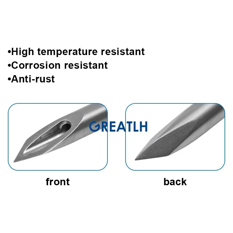 Medical T-type Hollow Hole Opening Tibial Intramedullary Nail Cone Guide Needle Opener Curved Orthopedic Instrument