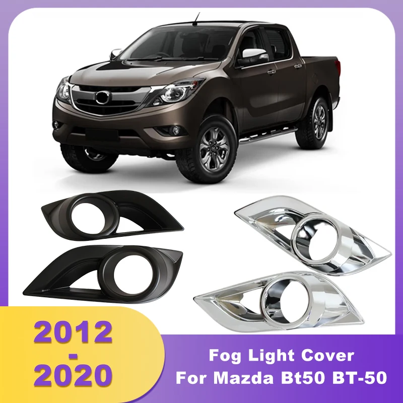 

Chrome Front Fog Light Cover Bumper Covers Frame For Mazda Bt50 BT-50 2012 2013 2014 2015 2016 2017 2018 2019 2020