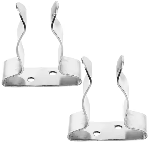 2pcs Kayak Paddle Clamp Universal Canoe Holder Fixed Buckle Deck Mounted Stainless Steel Accessories Tool Outdoor