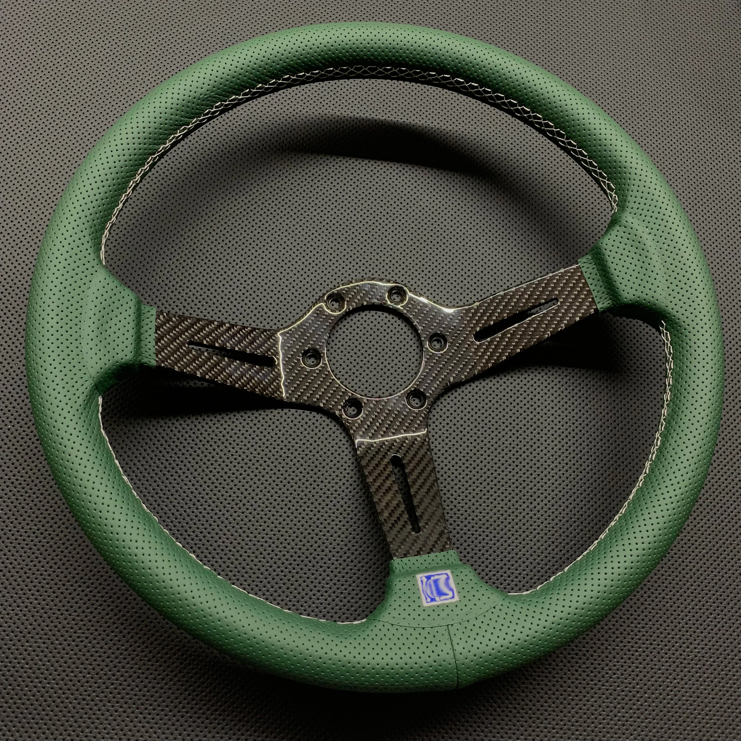 

universal sports steering wheel Carbon Fiber and leather Classic Nardi Car Steering Wheel For Racing Car JAPAN JDM