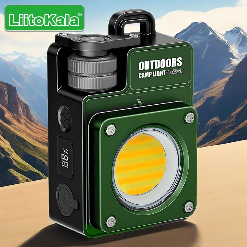 LiitoKala New Keychain Light 120-3500LM Rechargeable Flashlight Multifunctional Portable 3000mAh Battery Work Light