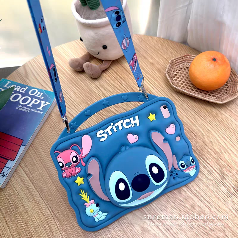 

Cute 3D Cartoon Stitch Case For HUAWEI Matepad SE 2024/2021/2023 11inch Matepad Air/11.5S 11.5inch Kids Tablet Protective Case