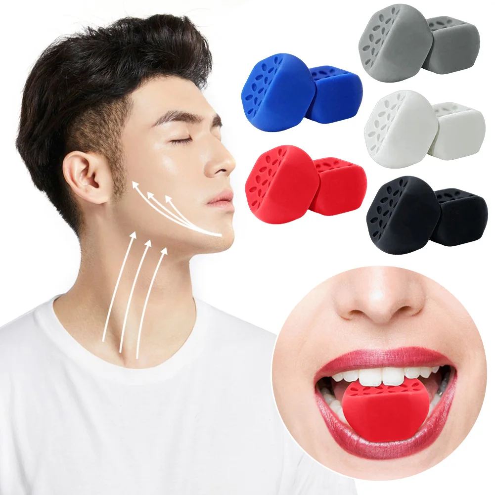 40/50/60lbs Silicone Jawline Exerciser Ball Facial Toner & Jawline Fitness Ball Double Chin Exerciser Anti-aging Facial Beauty