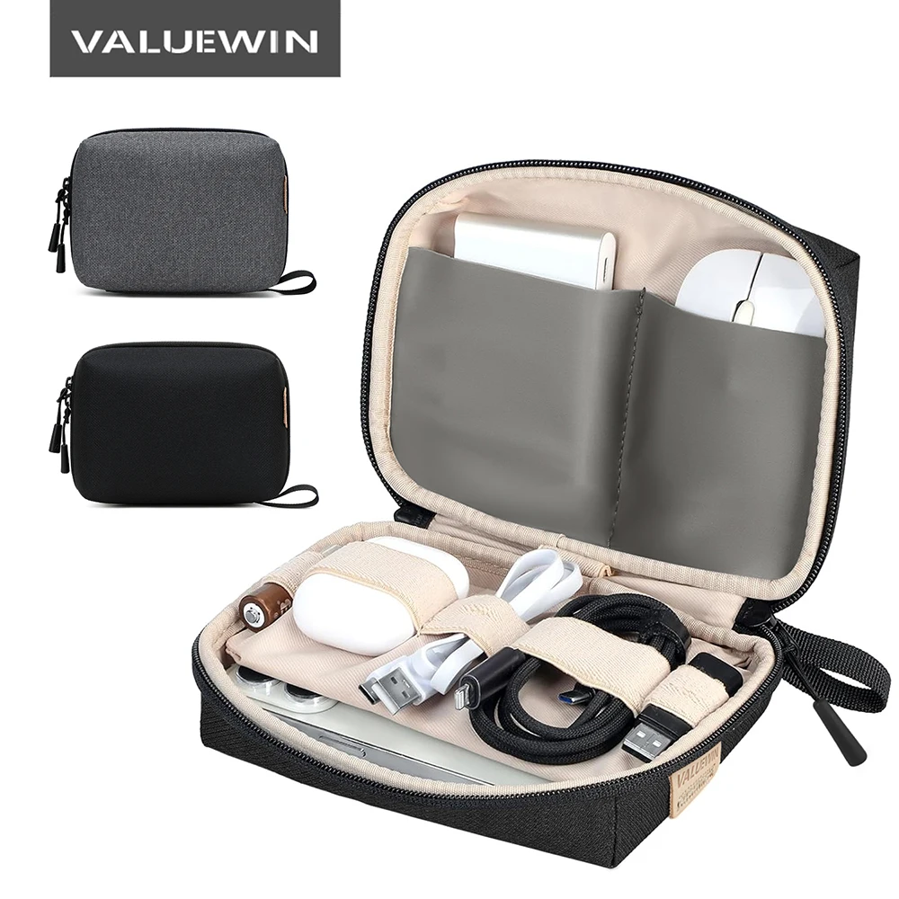 Electronic Organizer Cord Pouch,Travel Electronic Organizers Accessories kit Bag for Power Bank,Cable,Mouse Travel Storage Bag