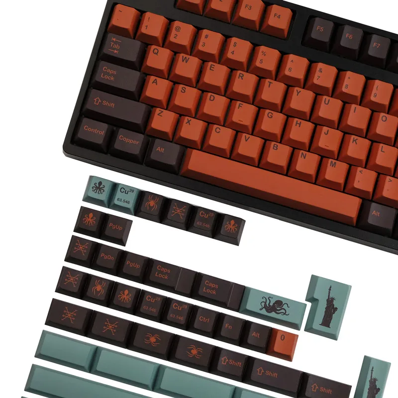 GMK copper keycap PBT sublimation mechanical keyboard retro keys original high full set