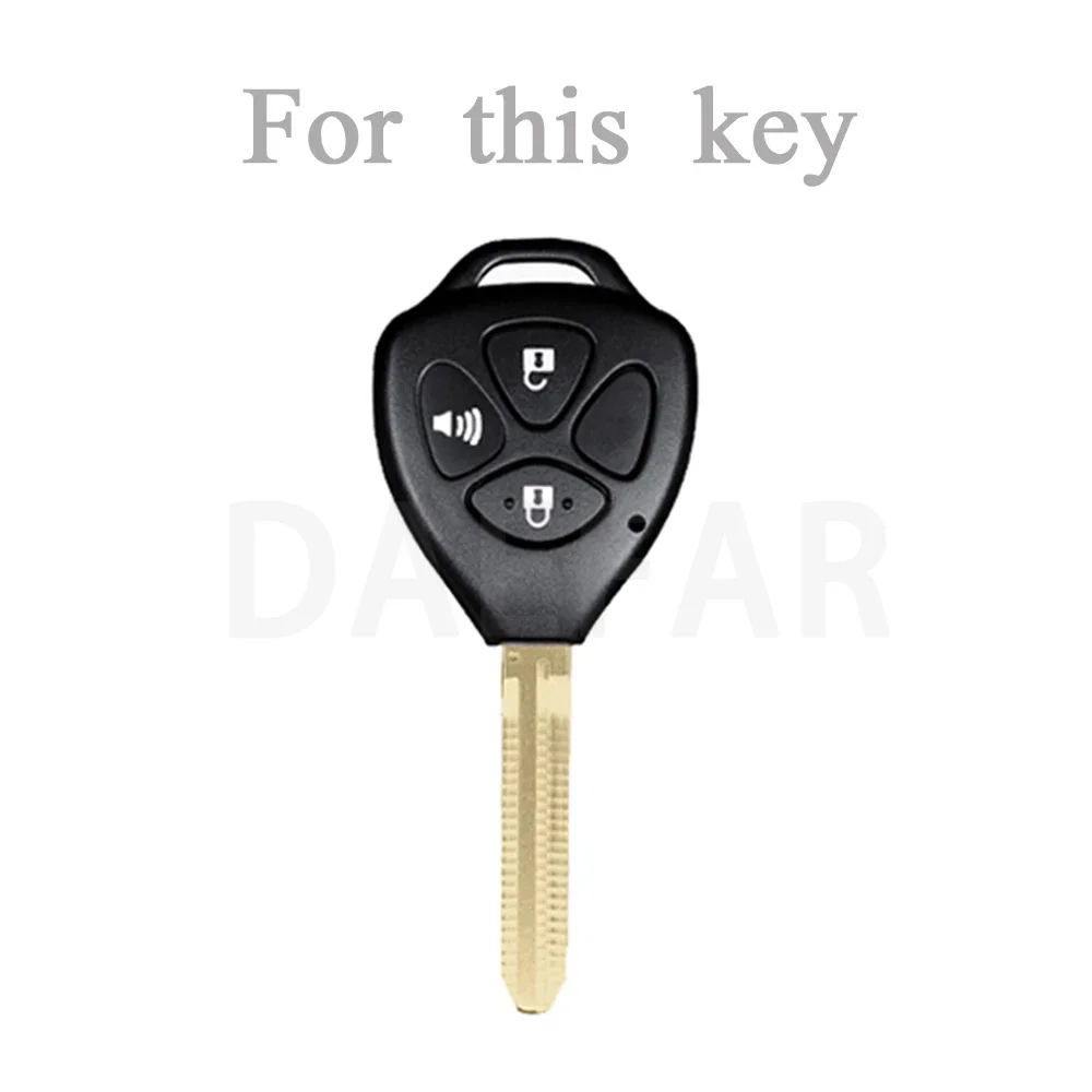 Чехол из ТПУ с 3 кнопками для Toyota Corolla Camry Avensis Reiz RAV4 Crown Avalon Venza Matrix Yaris