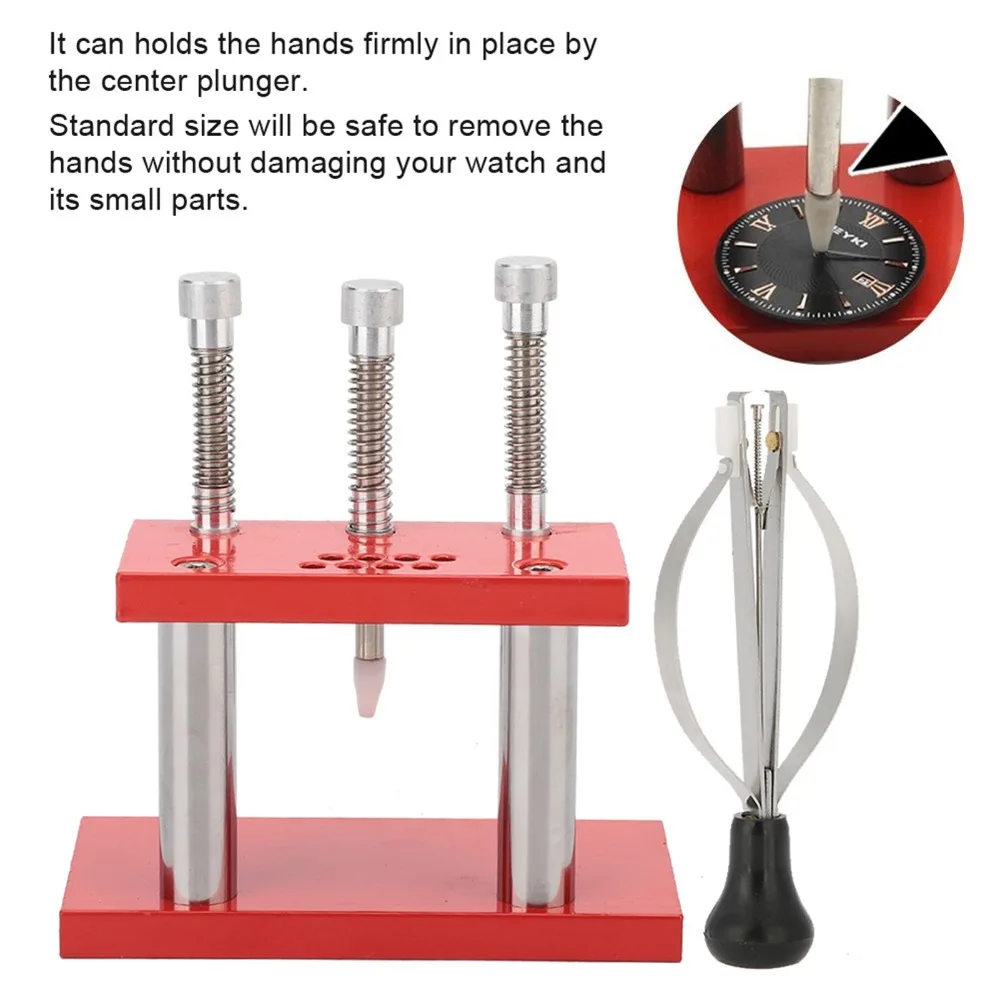 3-pin press design Watch Hand Press Elastic needle pliers Precision positioning Needle Remover Pliers
