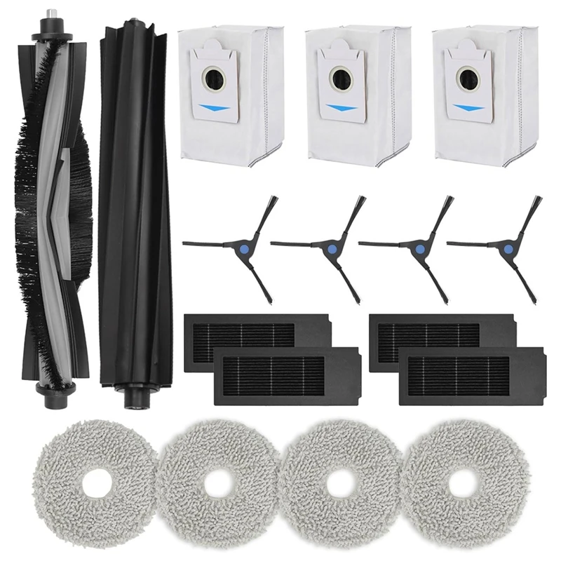 

Accessories Kit For ECOVACS DEEBOT X2 Omni Robot Vacuum, Replacement Parts Main Rubber Brush Filter Mops Dust Bags