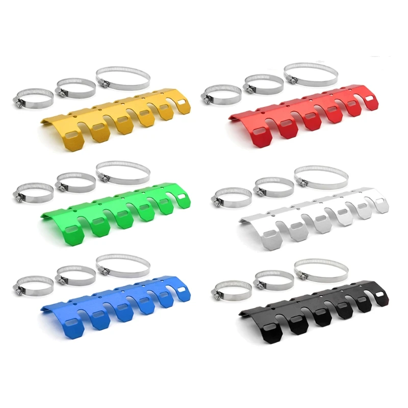 

QM82 Motorcycle Exhaust Muffler Pipe Protector Heat Shield Cover Professional Refit Accessories