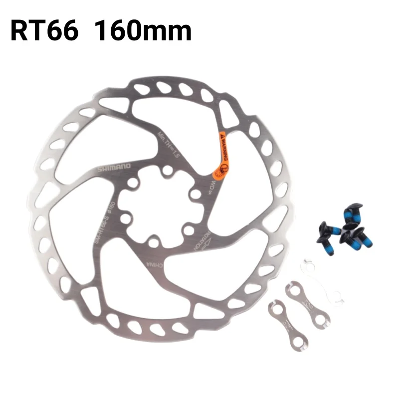 SHIMANO DEORE SM-RT66 Disc Brake Rotors 160mm 180mm 203mm MTB 6 Bolt Type Disc Brake Rotors Cycling Parts 1PCS