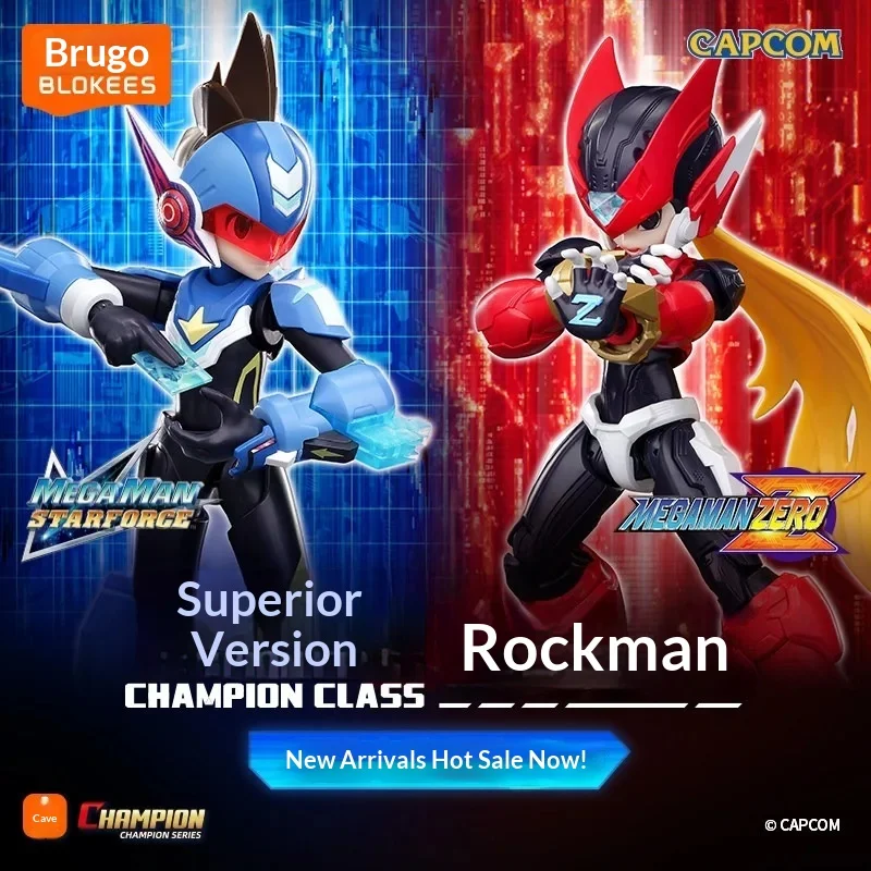 Blokees Mega Man Zero Champion Class Action Figure - Shooting Star Assembled Model Toy Gift for Collectors And Fans
