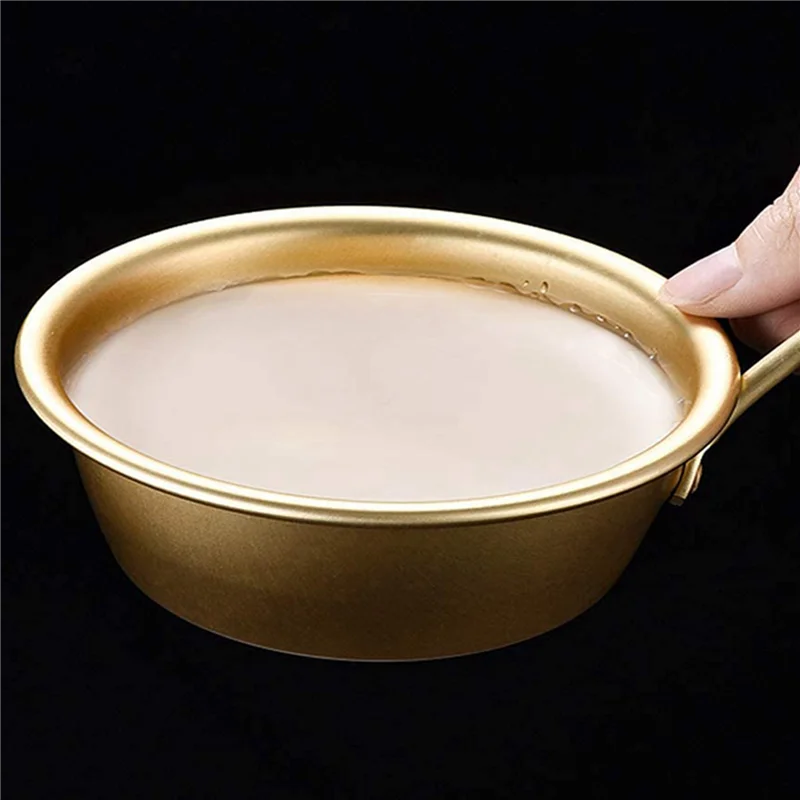

10 PCS Makgeolli Bowls Aluminum Korean Traditional Bowls For Korean Raw Rice Wine-B61B