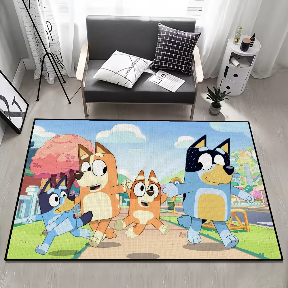 cartoon Door Mat Anti-Slip Kitchen kids Bedroom Handmade cute B-BlueyS Tufted Rug Carpet Living Room Entrance Decoration