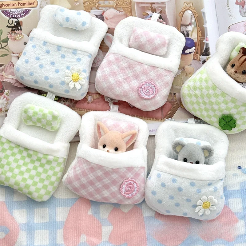 Porte-clés en peluche Anime Butter Bag, Mini sac de couchage, Everver Quilt, Pendentif sac à dos, Mignon, Animal, Quatre feuilles