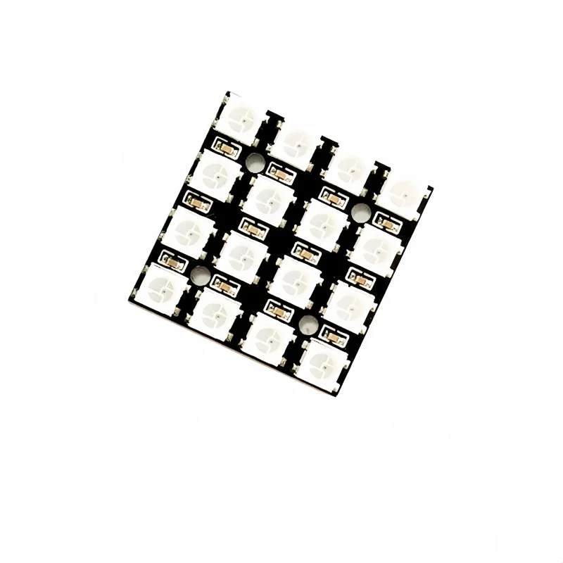 5PCS 16Bit RGB 4x4 4*4 LED WS2812B WS2812 5050 RGB LED Matrix Integrated Drive Drivers Board LED Module forArduino
