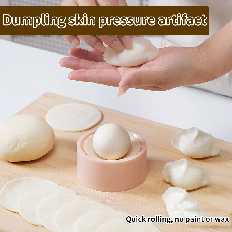 Dumpling Maker Press Round Mold For Dumpling Pie Rolling Tool Quick Noodle Wrapper Baking Kitchen Gadgets Handheld Dough Presser - view 4