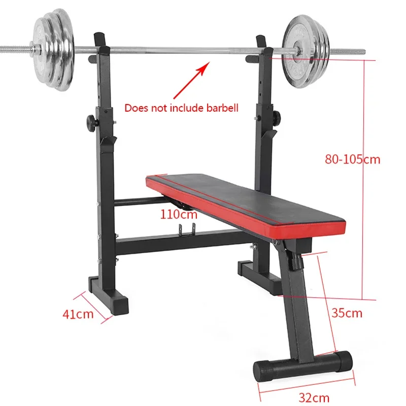 

Folding Bench Sit-Up Board Indoor Barbell Rack Bench Press Squat Rack Bench Press Weight Barbell Rack SJ