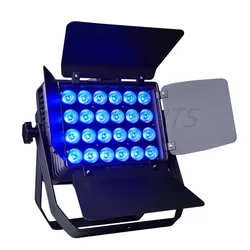 New arrival!! IP65 Wateproorf Disco Decoration LED Wall Wash Flood Light With Barn Doors 24x18W RGBWA UV 6in1DJ stage effects