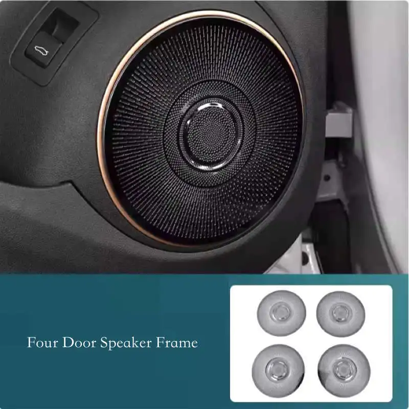 Stainless Door Horn Speaker Frame Interior Sound Stereo Protector Cover Trims Car Accessories For BYD Frigate 07 2023-2024