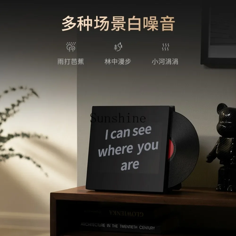 Desktop lyrics speaker, floating subtitles vinyl record bluetooth speaker birthday gift