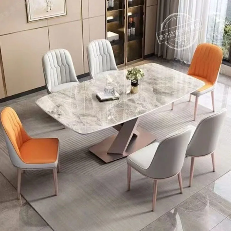 Vintage Simple Dining Table Professional Room Decor Large Size Rectangle Dining Table Luxury Mesas De Jantar Unique Furniture