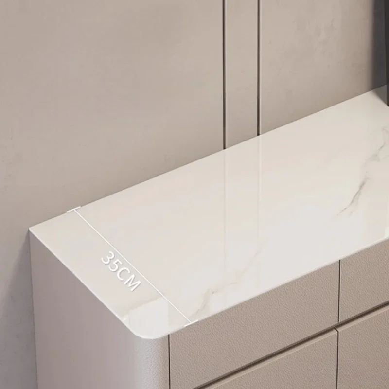 Makeup Vanity Dressing Table Dressers Simple Modern Rock Slab Countertop Large Capacity Locker Multi-function Storage Cabinet