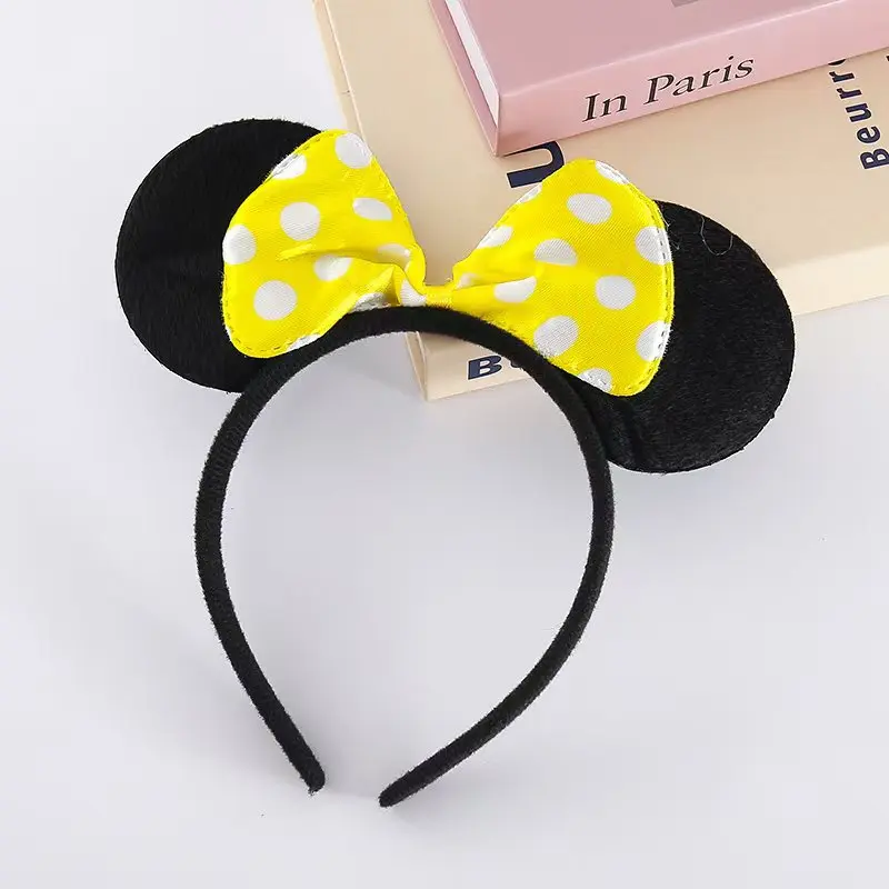 Mickey Maus Stirnband Cartoon Niedliche Schleife Minnie Stirnband Kinder-Feiertags-Cosplay-Party-Kopfschmuck – Detail 2
