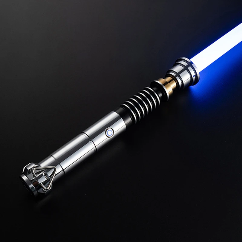 

LUKE Skywalker Force Heavy Dueling Light Saber Metal Hilt Sensitive Smooth Swing Infinite Color Changing with 28 Sound Fonts