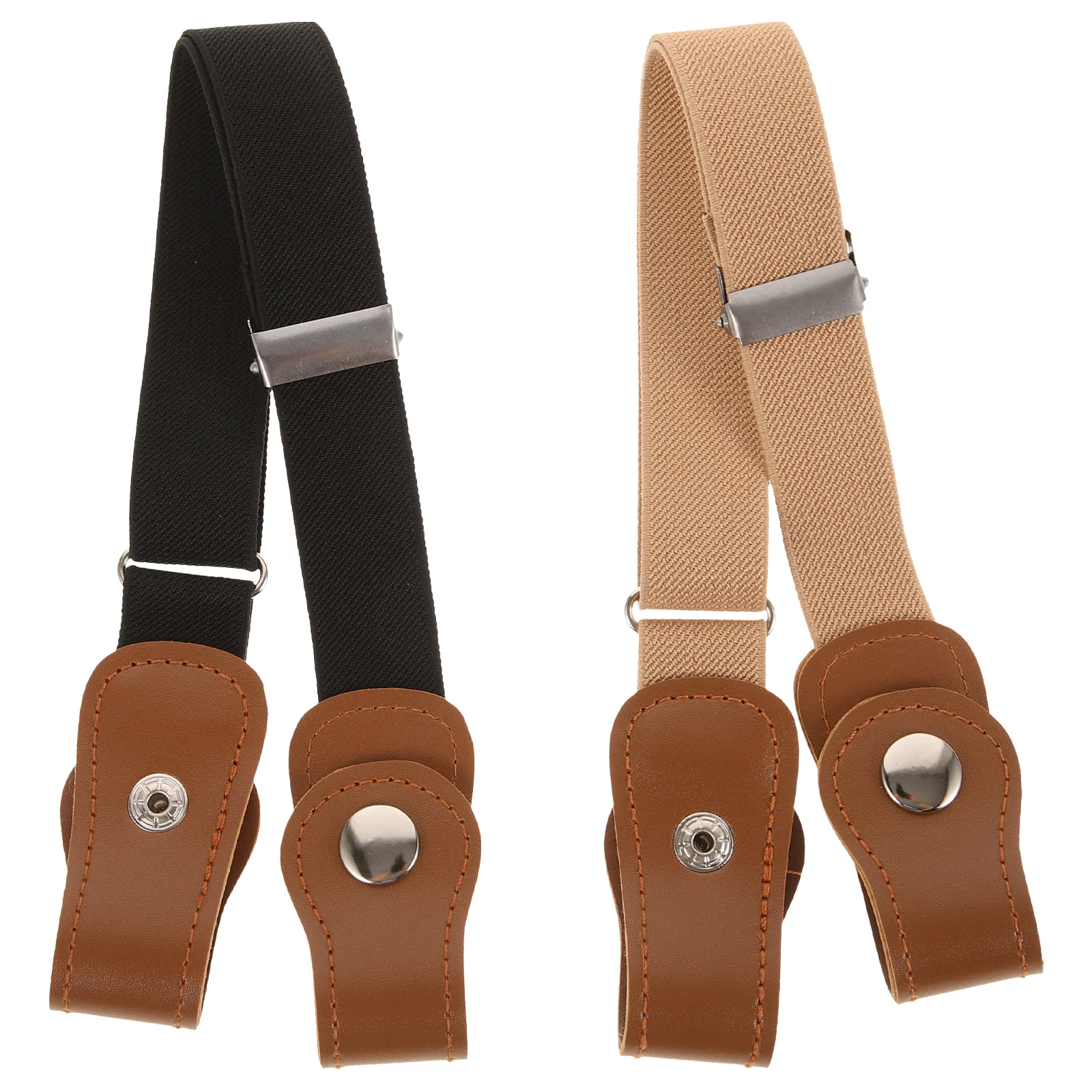 

2 Pcs Stretch Elastic Waistband Belt for Dresses Girls Jeans Pants Bands Weaving Child Toddler