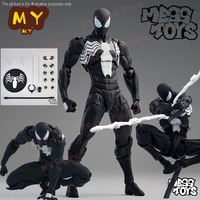 New Mess Toys Spiderman Figure Black Suit Neighbor Symbiote CT Toys Black Red Spider Man Figurine MessToys Anime Action Figure