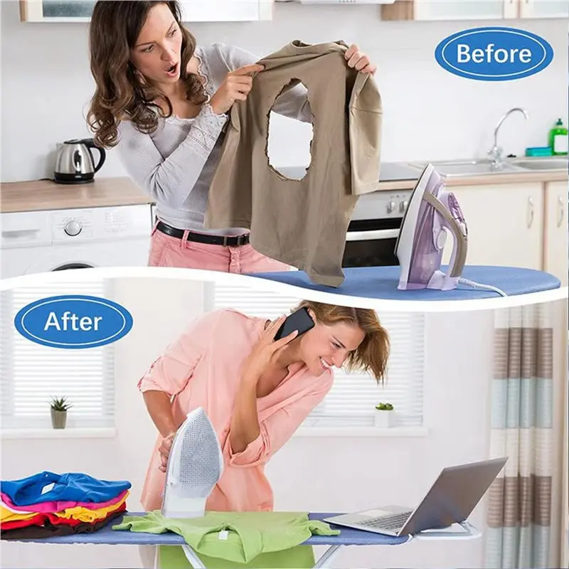 A76I-4X Universal Iron Protective Cover Shield, Iron Board Shoe Covers, To Protect Clothes, Electric Irons Protector Pads