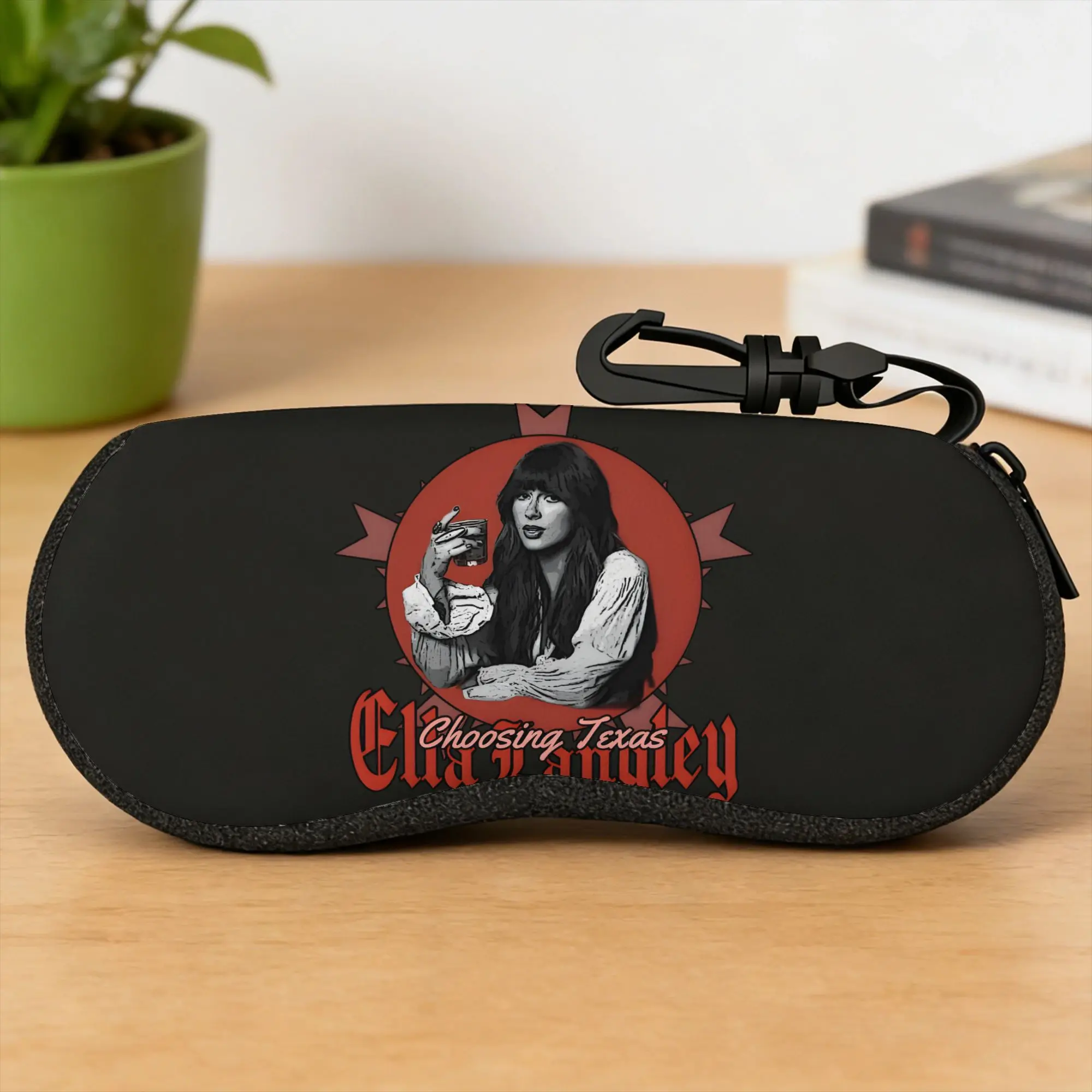 Choosin Texas Ella Langley Glasses Case  Print Sunglasses Pouch Soft Pocket Glasses Box Men Women Eyewear Organizer