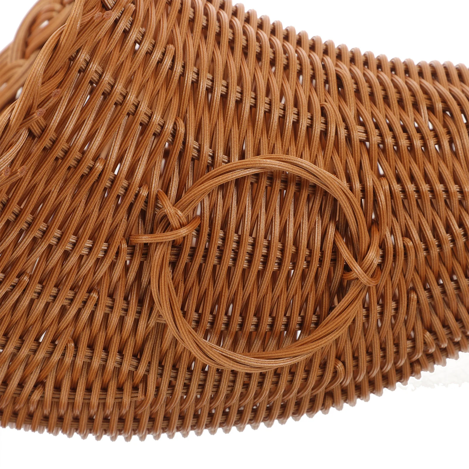 

Christmas Decorative Horn Baskets Woven Cornucopia 18 5x3 5x28cm Caramel Multipurpose Fruit Snacks Storage Home Restaurant