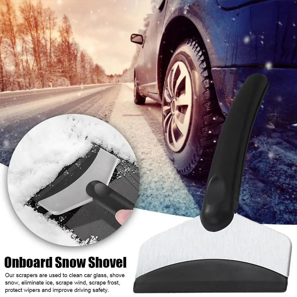 High-end Car Snow Shovels Windshield Stainless Steel Cleaner Knife Cleaning Tools Squeegee Snow Hosuhold Kitchen Ice Car Sc B4S0