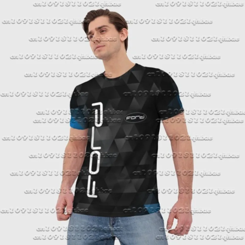 

Новые мужские и женские футболки с круглым вырезом для гонок на мотоциклах 3D, черные и серые быстросохнущие модные футболки для езды на велосипеде на открытом воздухе Ford