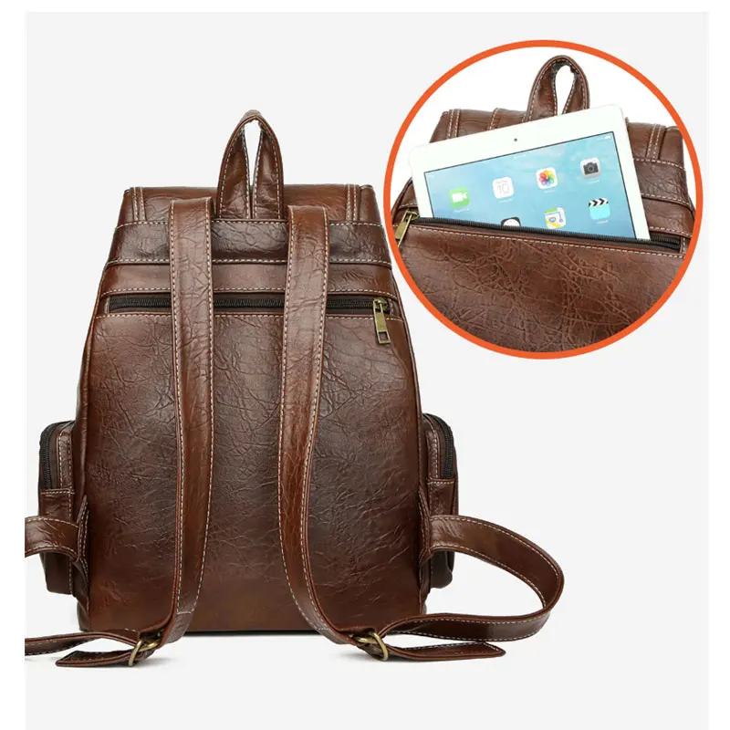 

Retro Hong Kong Sle Women's Bapa Faionable Casual Travel Bag with Hooks Versatile Leisure Design PU Material Soft Sur...