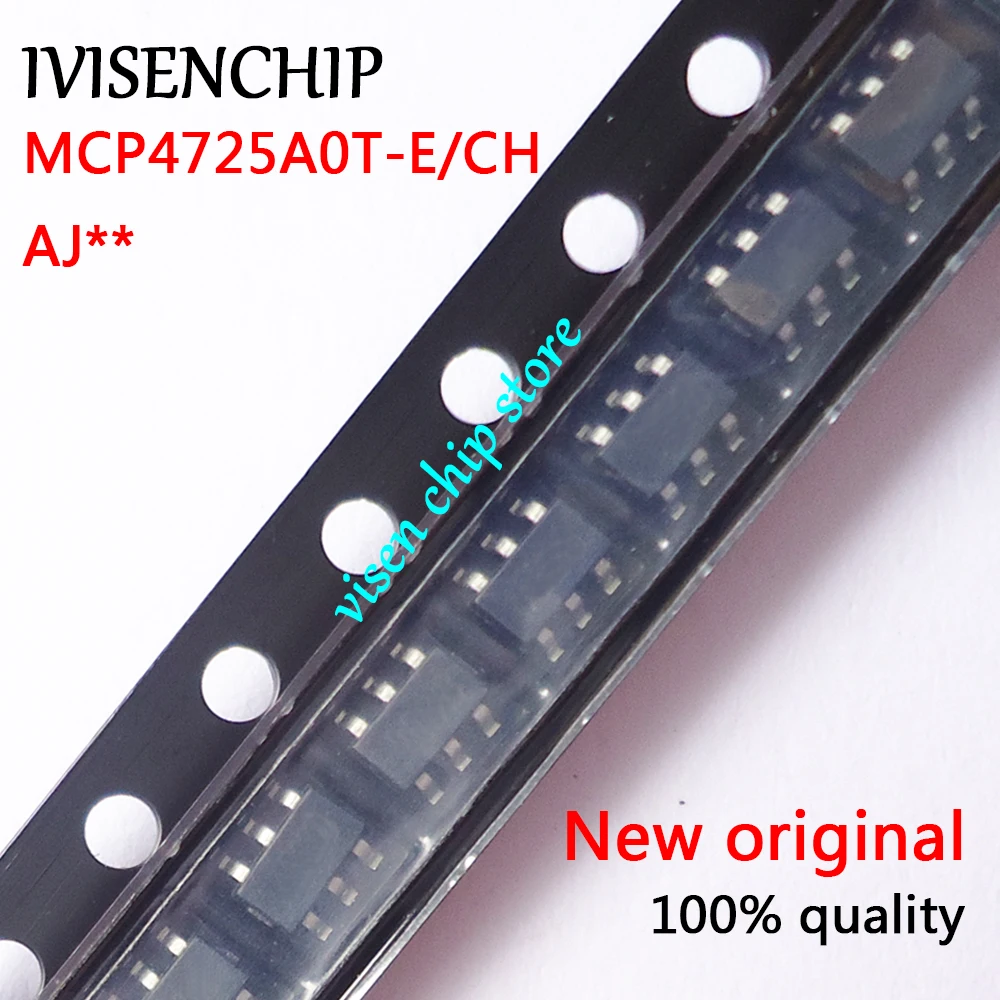 10pieces MCP4725A0T-E/CH MCP4725A0T MCP4725 SOT23-6 chipset