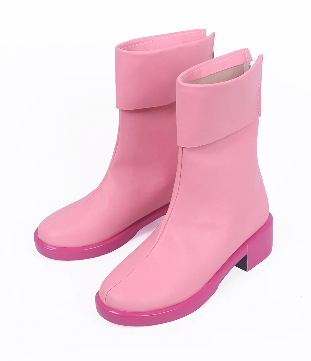 Anime Tashigi Custom Made Cosplay Shoes Pink Boots Halloween Props - view 2