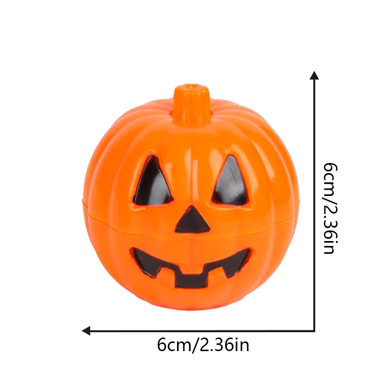 Contenedores de plástico rellenables para calabazas o dulces, 1/5/10 piezas, naranja, calabaza, huevos de Halloween, soporte para dulces, caza de huevos de Halloween