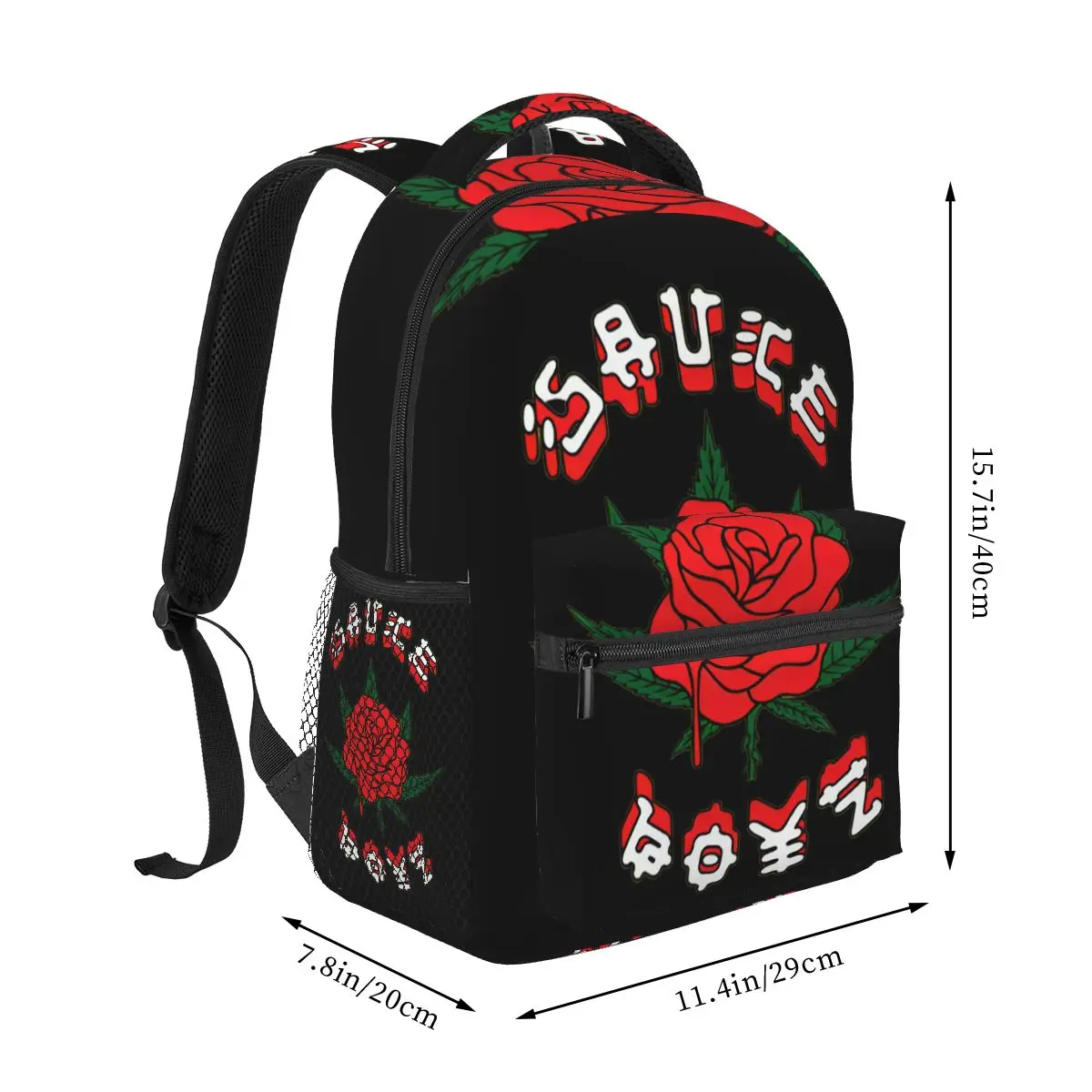 Rapper Eladio Carrion Merch Sauce Boyz Backpacks Boys Girls Bookbag Children School Bags Cartoon Laptop Rucksack Shoulder Bag