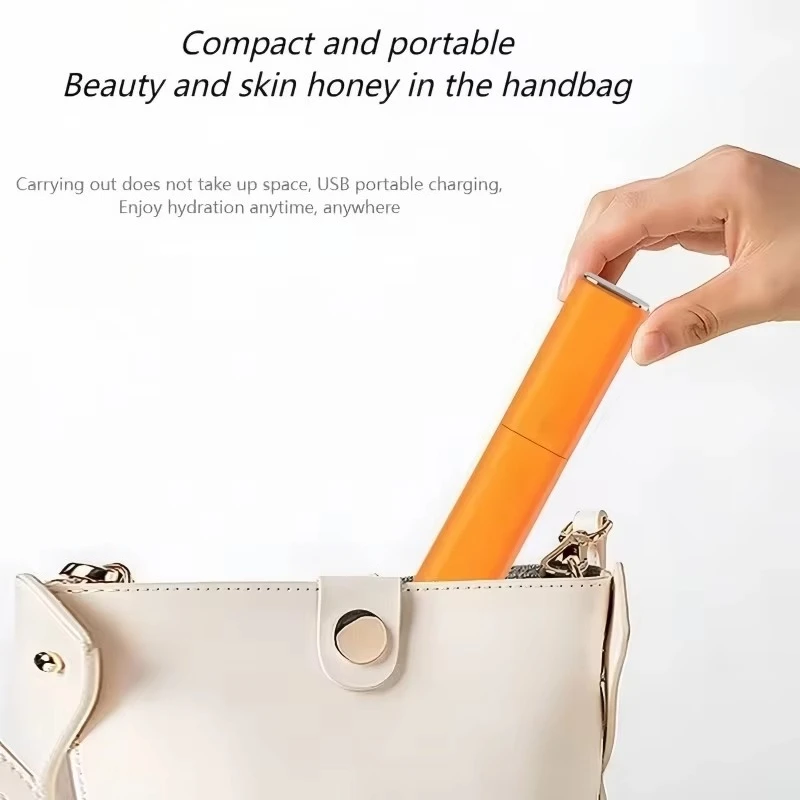 เครื่องพ่นไอน้ำนาโนแบบพกพา ชาร์จผ่าน USB ได้ ผลิตไฮโดรเจน สำหรับดูแลผิวหน้า เครื่องมือความงาม