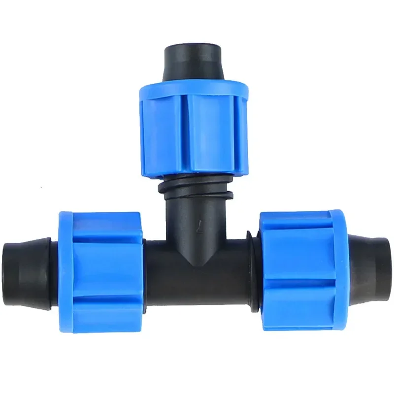 

10-Pack Quick-Connect 16mm/20mm Drip Irrigation Tee Connectors, New Tee Coupling Fittings for 16mm/20mm Irrigation Tubing